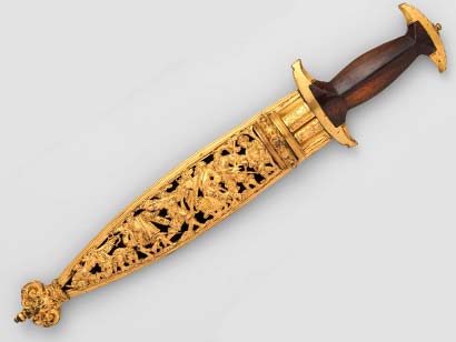 Swiss dagger Holbein with scabbard 1570s