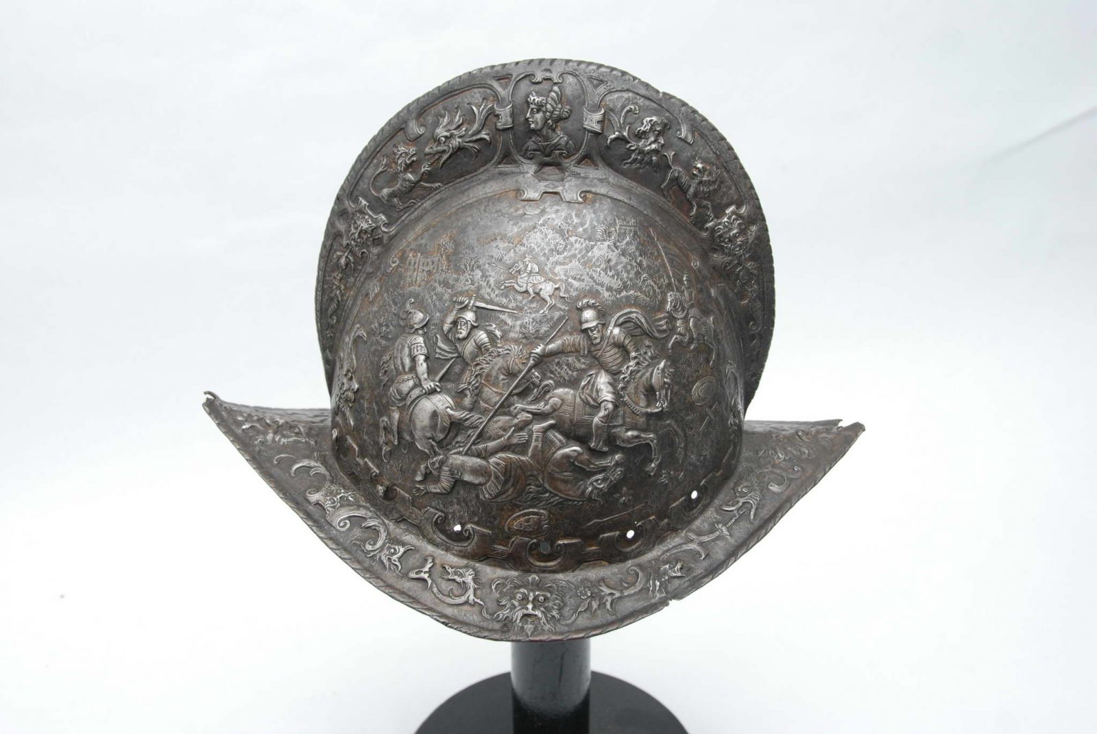 buy rare European antique armor Italian helmet Morion. Second half of the 16th century