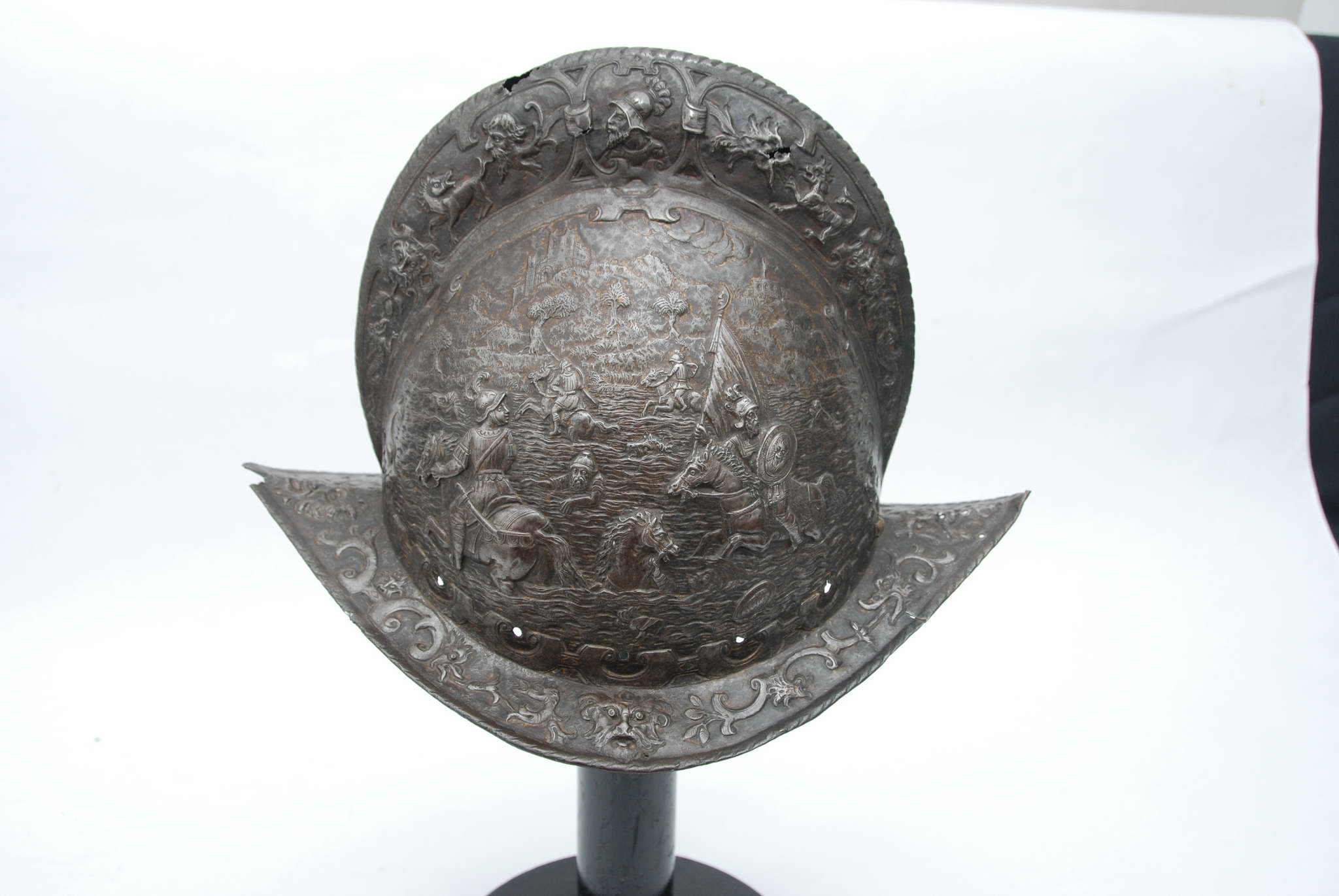 buy rare European antique armor Italian helmet Morion. Second half of the 16th century