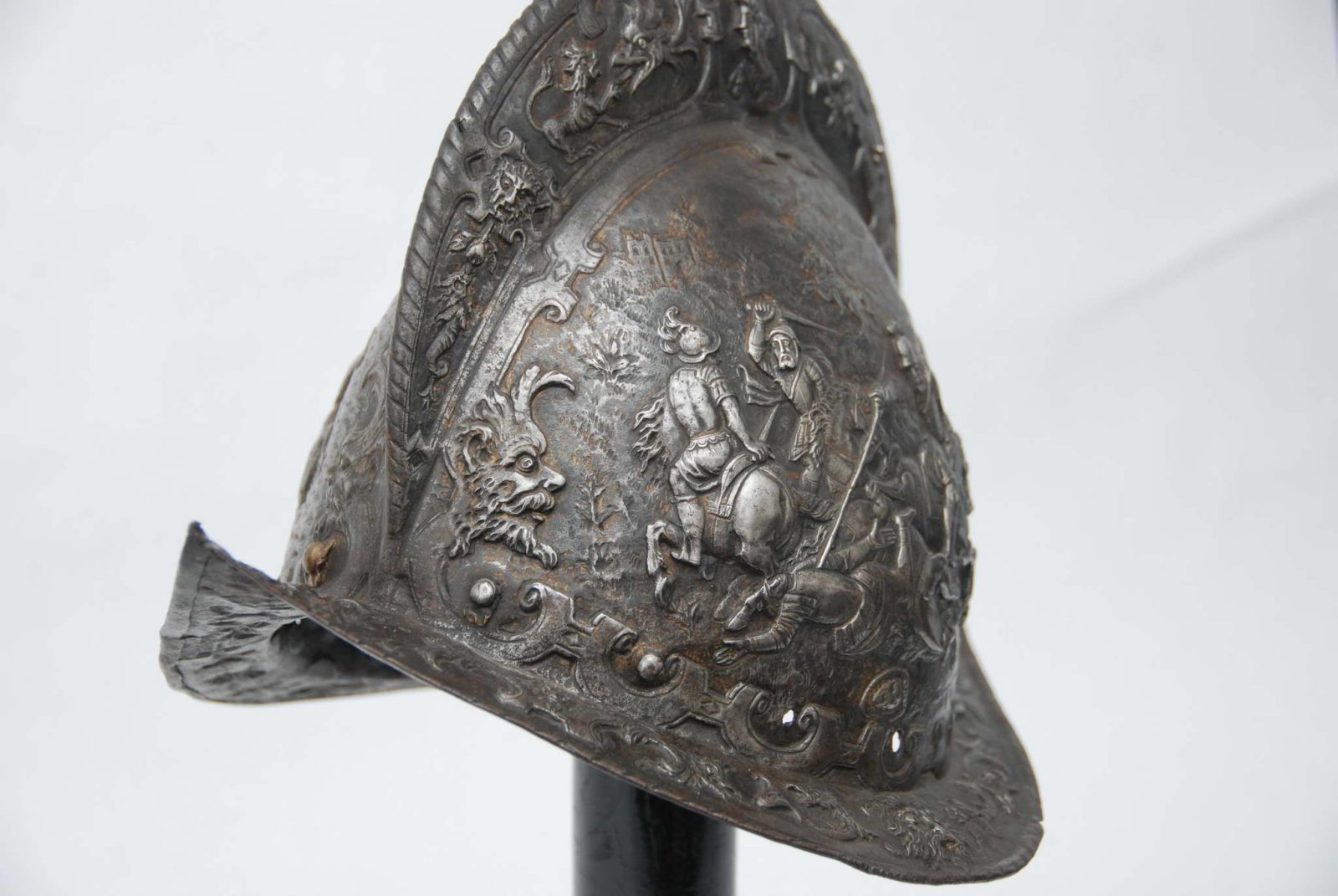 Buy medieval armor antique helmet morion rare variant