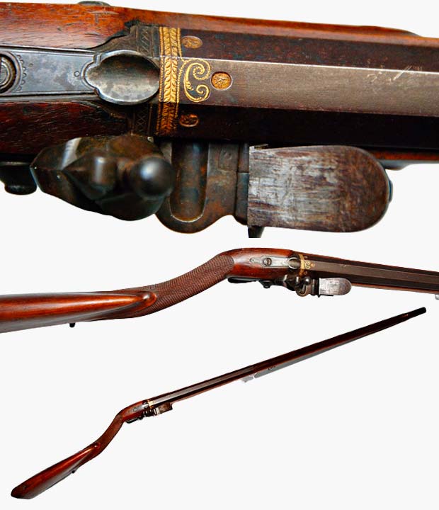 Antique-Hunting-rifle,-France,-period-of-the-First-Empire Antique Hunting rifle, France, period of the First Empire (1804-1814). Master Connelier in Paris