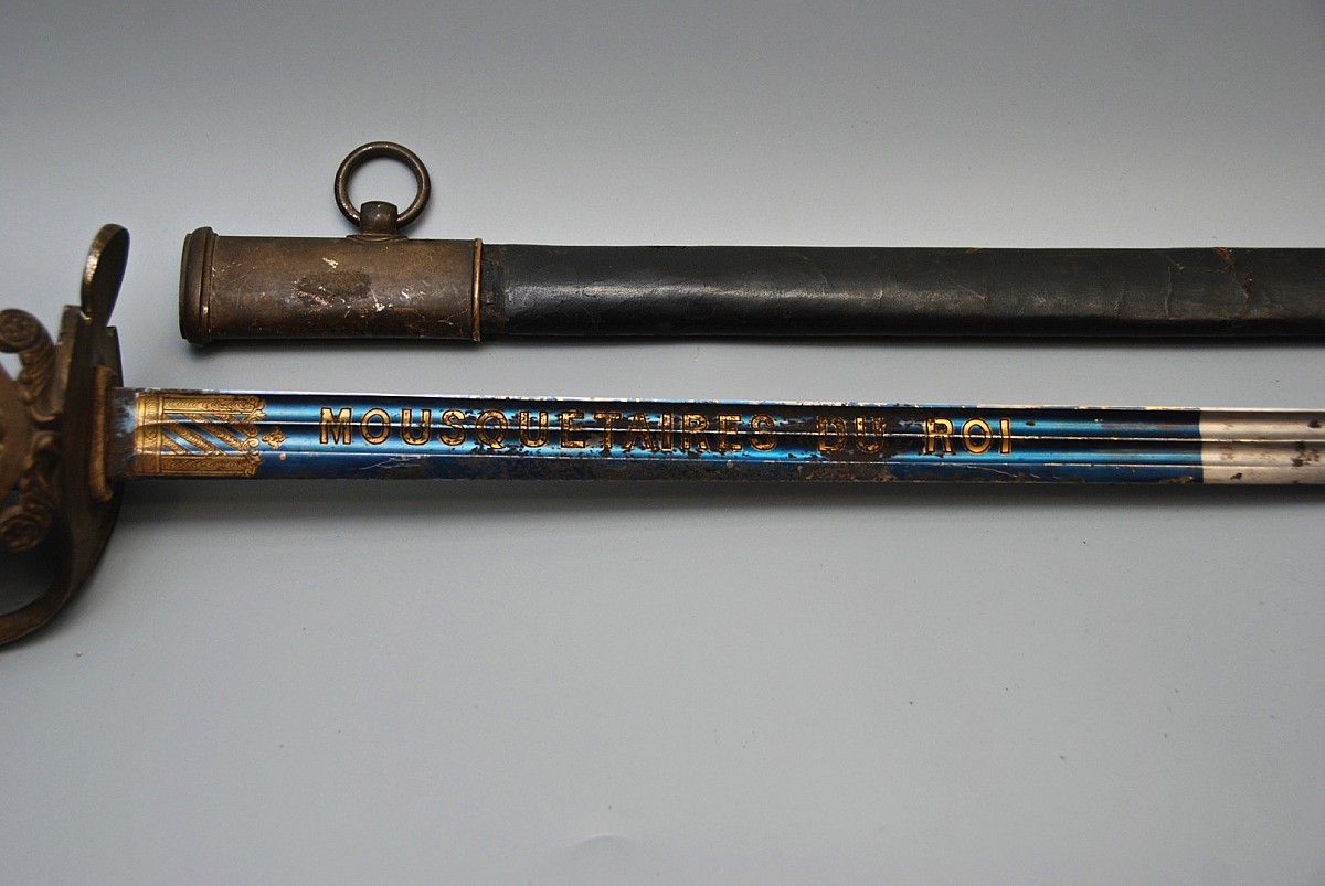 original antique swords france royal musketeers